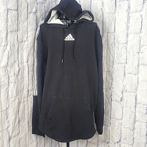 ADIDAS Men's Pullover Hoodie "M PG PO Hoodie" Black‎ Melange/Black Large